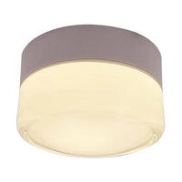 TEGMINE ROUND plafón LED blanco redondo con difusor de cristal opalino, fondo blanco