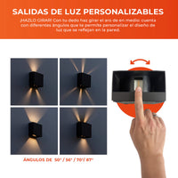 BANNOR con ángulos de luz de 50° a 87° y ajuste girando el aro