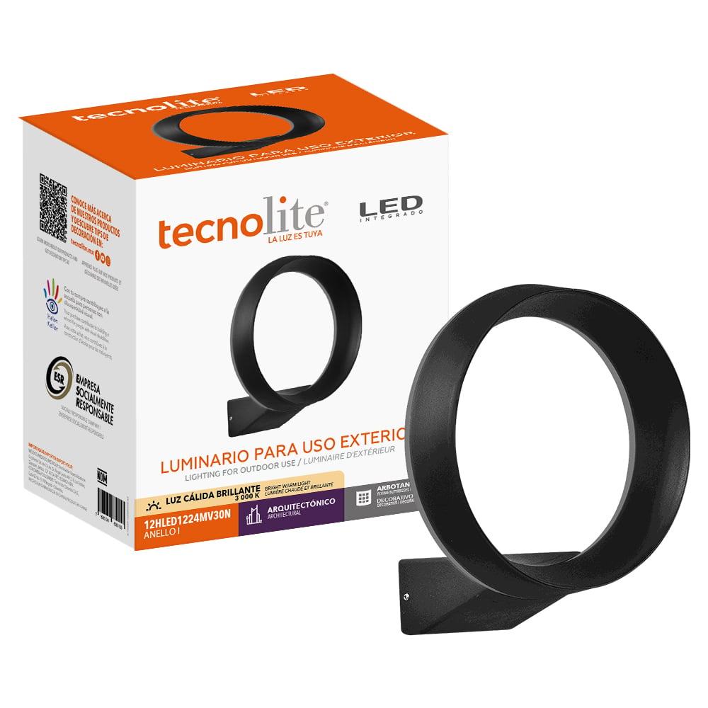 ANELLO I junto a su caja de empaque Tecnolite para uso exterior