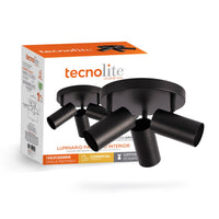 QUILLA REDONDO junto a su caja de empaque original Tecnolite