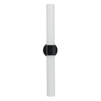 VOTIVA II con difusor blanco y soporte negro, vista frontal, fondo blanco