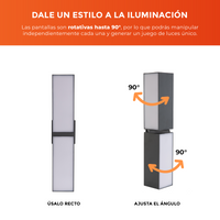 FURUD II con pantallas rotativas hasta 90°, recto o en ángulo