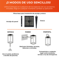 Accesorios de ASTER: placa para pared y estaca para jardín