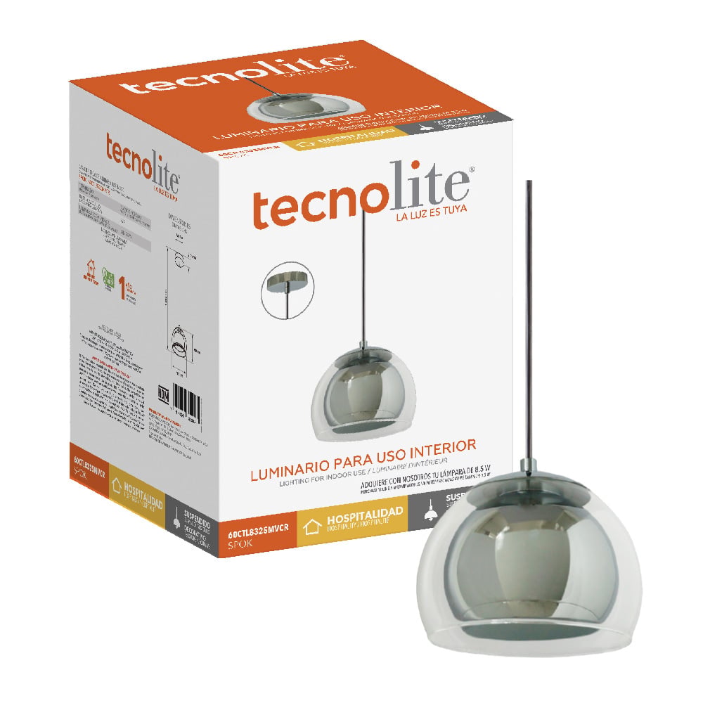SPOK junto a su caja de empaque original Tecnolite