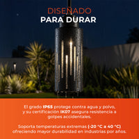 RAINURE CEILING diseñada para durar: protección IP65 contra agua y polvo e IK07 contra golpes