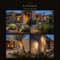 La Estancia: ANTEN II en cuatro espacios: jardín, sendero, patio, fachada