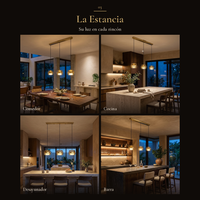 La Estancia: BAREL CEILING en cuatro espacios: comedor, cocina, desayunador, barra