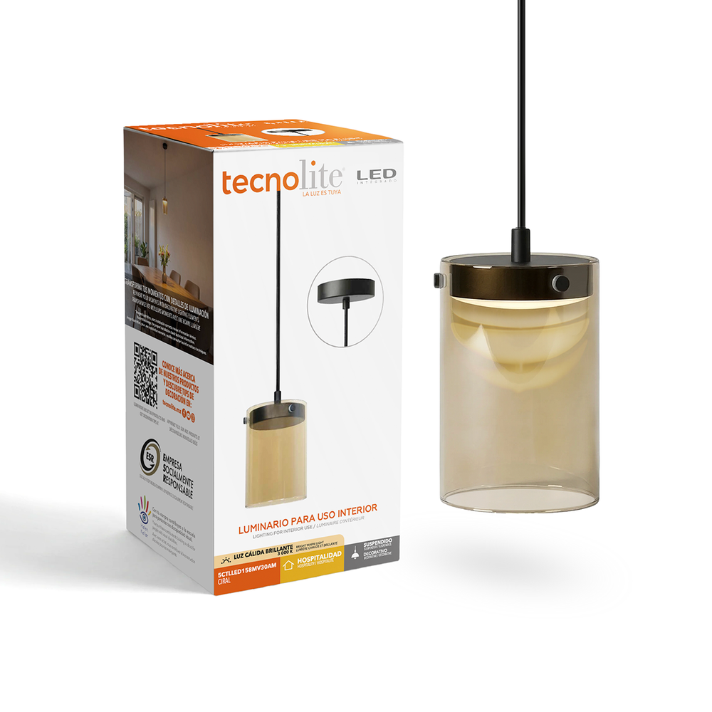 CIRAL junto a su caja de empaque original Tecnolite
