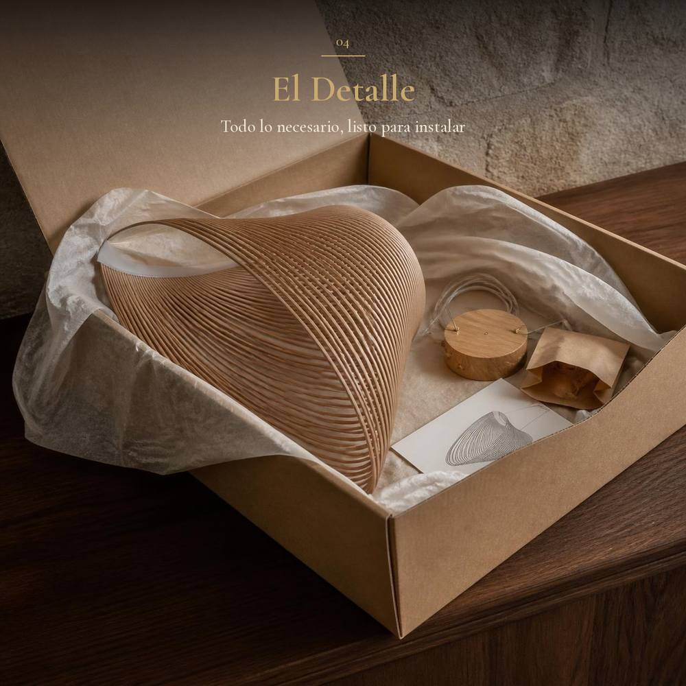 CONIA en su caja de empaque con papel de protección