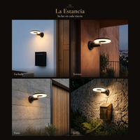 La Estancia: DISCOR WALL iluminando fachada, terraza, patio y muro de jardín