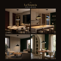 ENSORA en cuatro espacios: comedor, cocina, sala, desayunador
