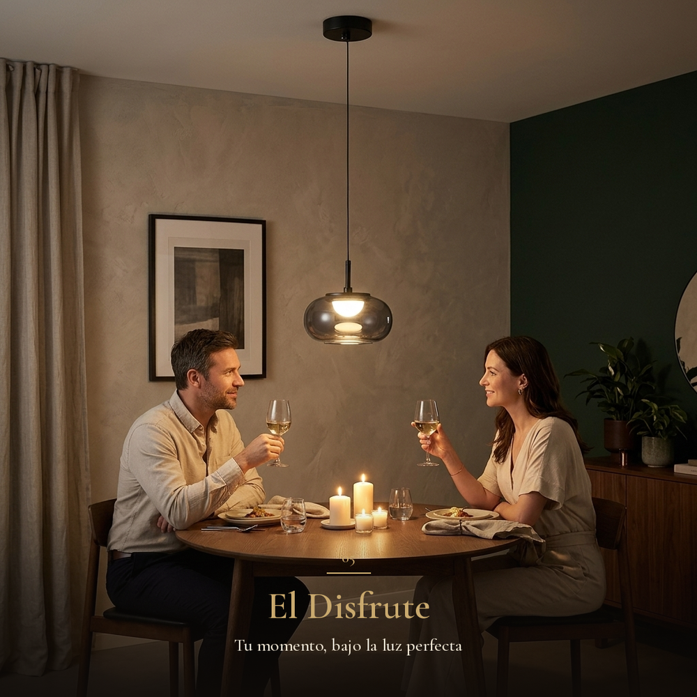 pareja cenando a la luz de velas bajo FUMARA