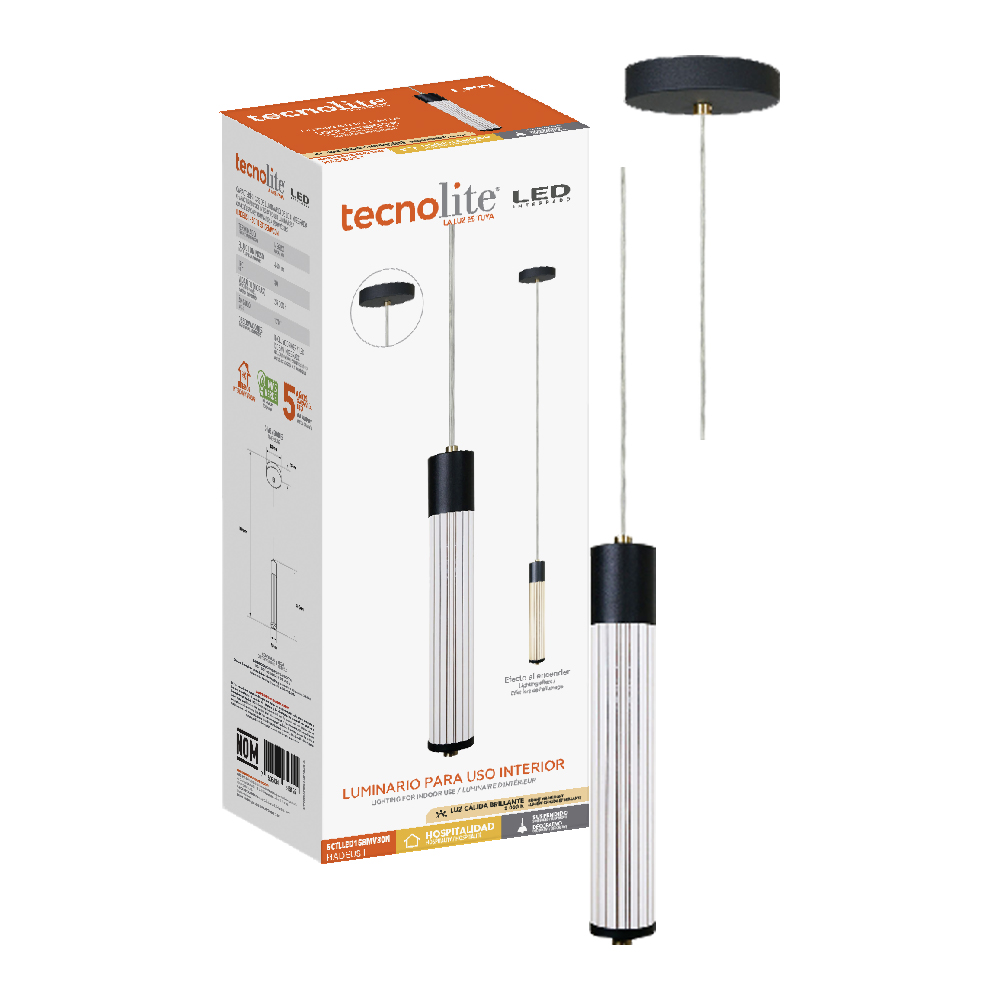 HADEUS I junto a su caja de empaque original Tecnolite