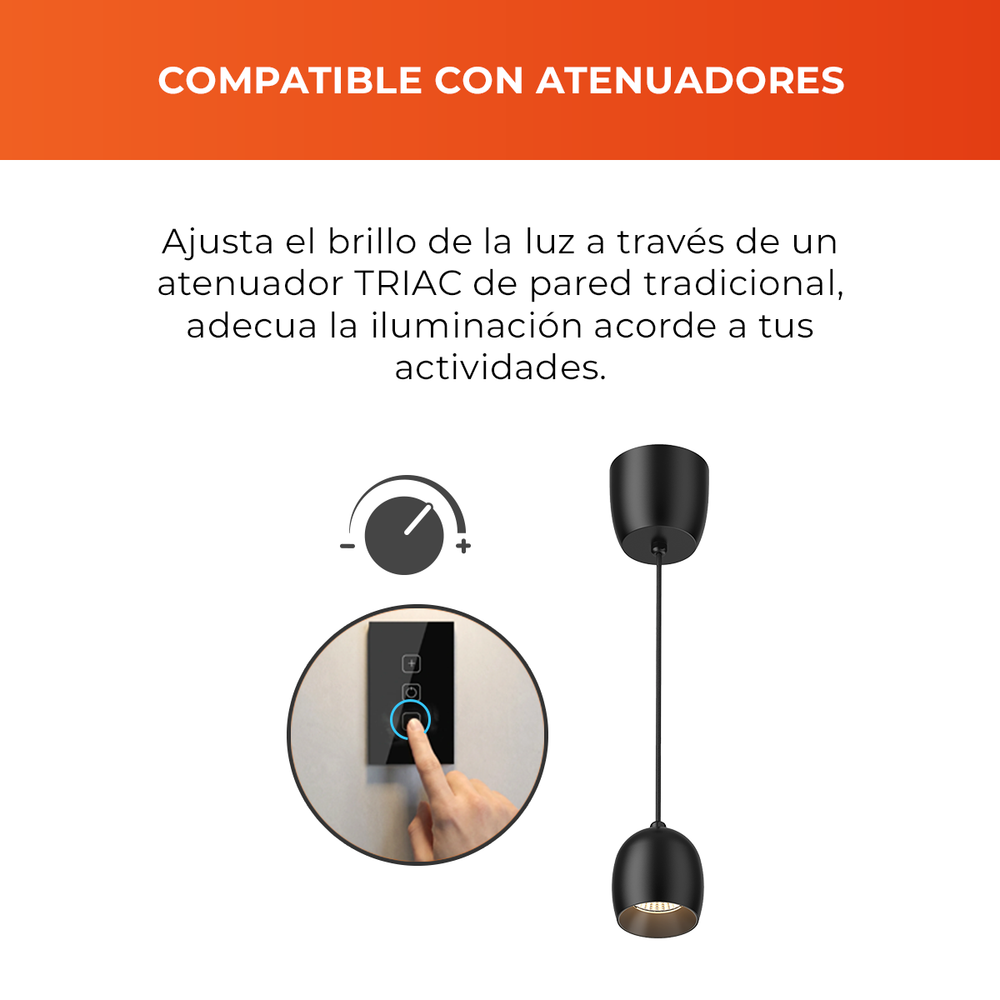 HAURYX compatible con atenuadores TRIAC de pared
