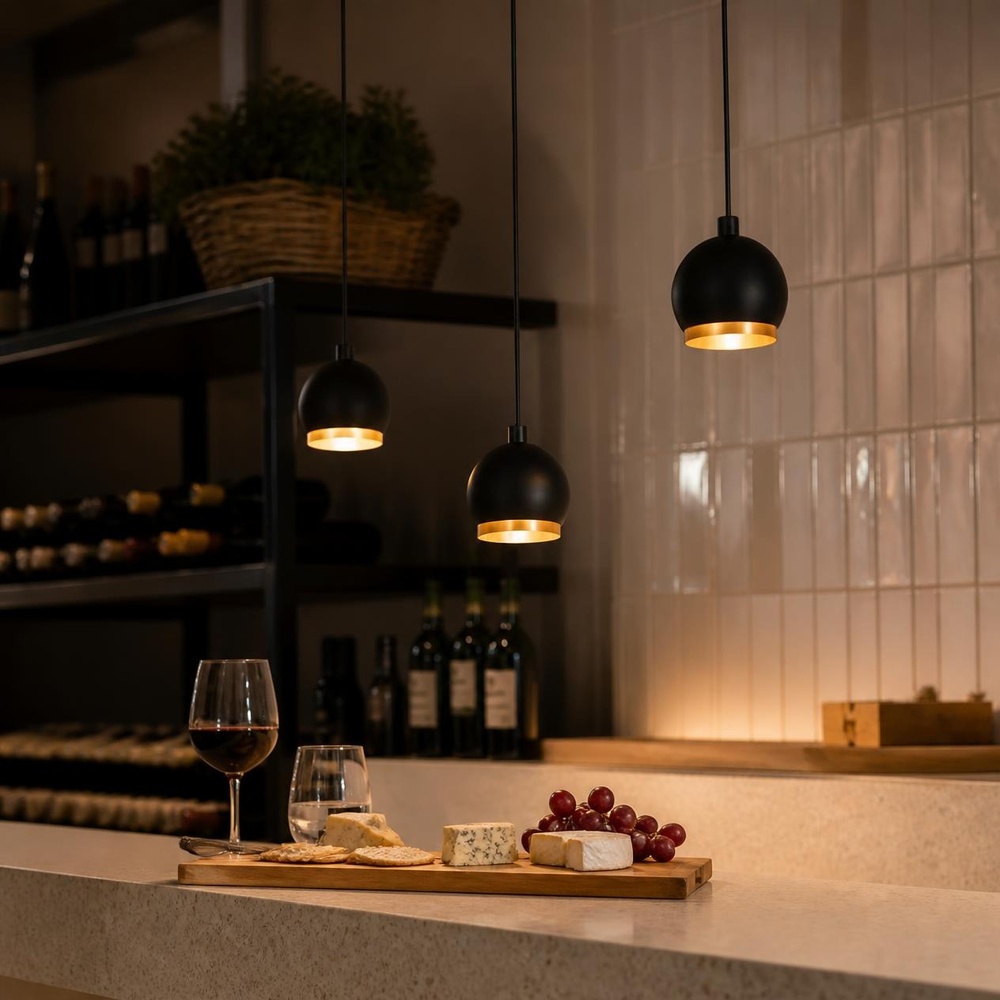 HELVETIOS II sobre barra de cava con copas y tabla de quesos