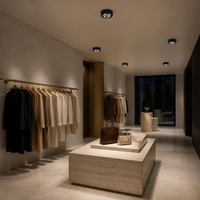 HIVE PTL I en techo de boutique de ropa con mesa de exhibición