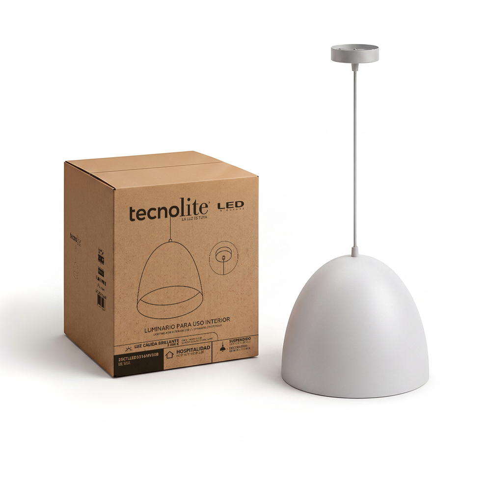 MENAIA junto a su caja de empaque original Tecnolite