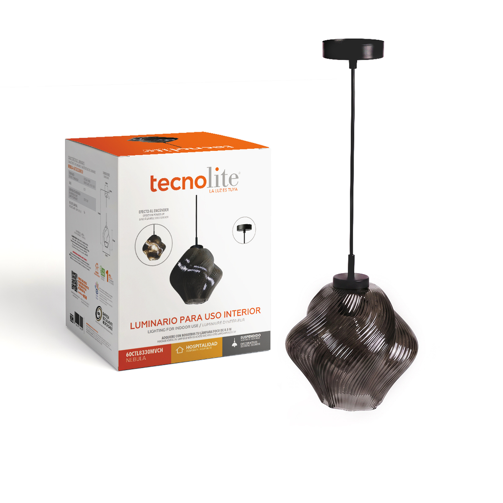 NEBULA junto a su caja de empaque original Tecnolite