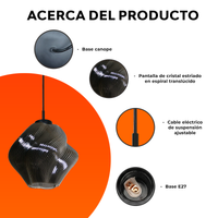 Acerca de NEBULA: partes y materiales de la lámpara