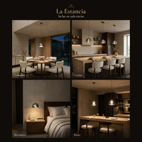 SPOK en cuatro espacios: comedor, cocina, recámara, barra