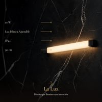 ZYRA con ficha: LED 10 W, luz blanca ajustable, IP44, 90 cm de largo